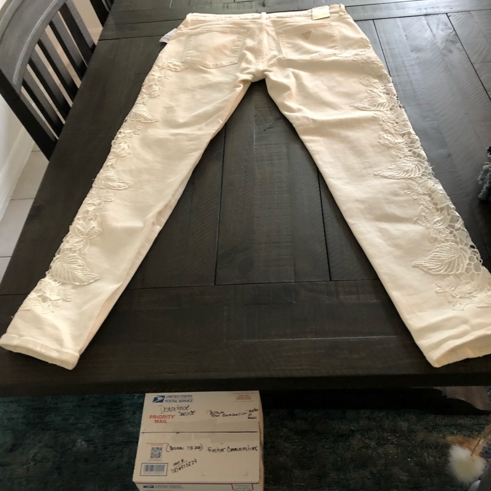 Guess white jeans